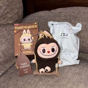 Pop Mart The Monsters Labubu Timber Workshop Playing on the Swing The Secret!!!